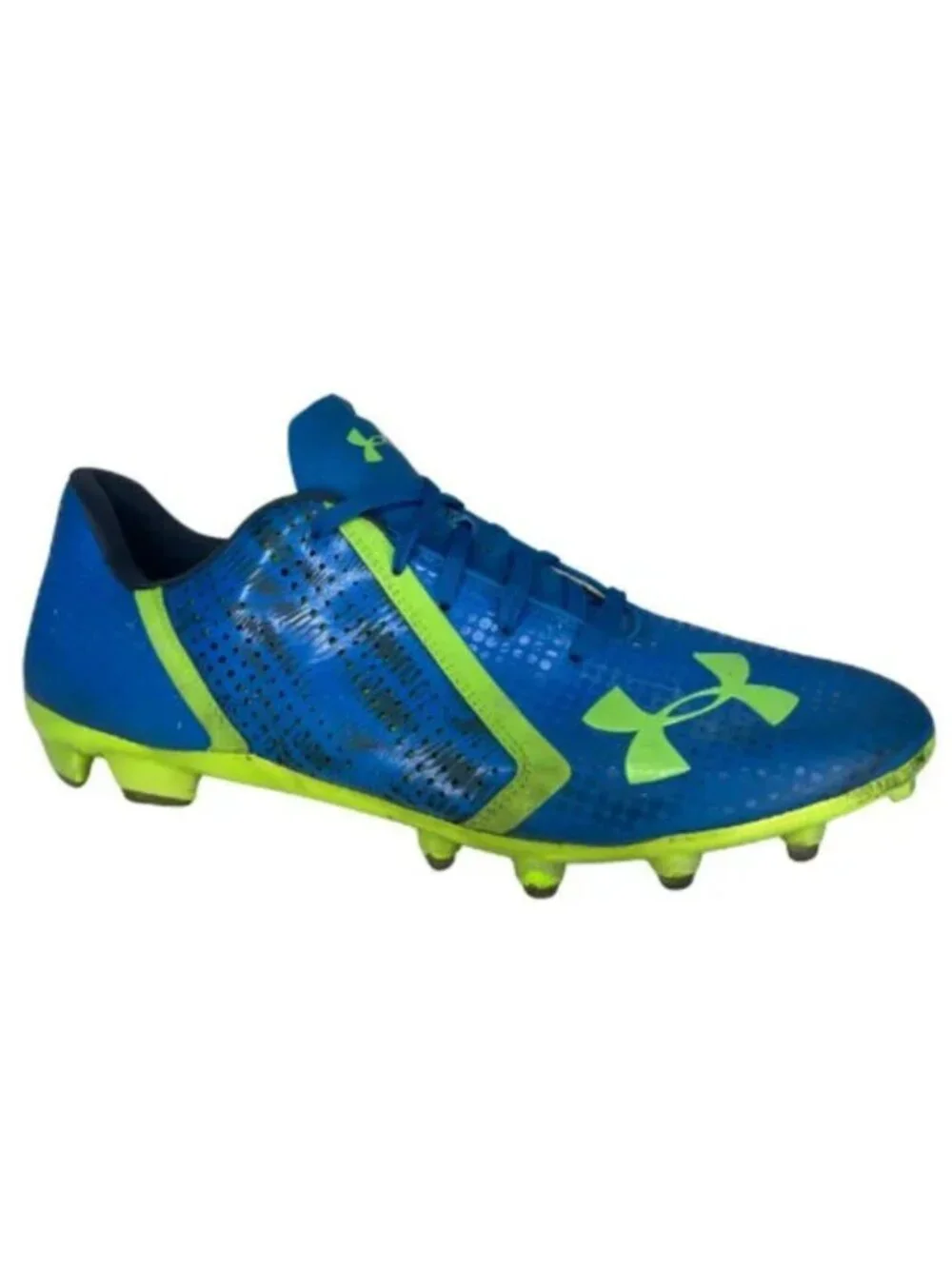 Under Armour Speedform Flash FG Electric Blue Neon Soccer Cleats Size 13